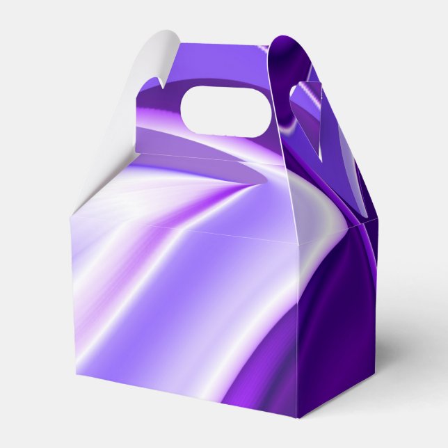 Purple Flower Rainbow Dreams Favour Box (Front Side)