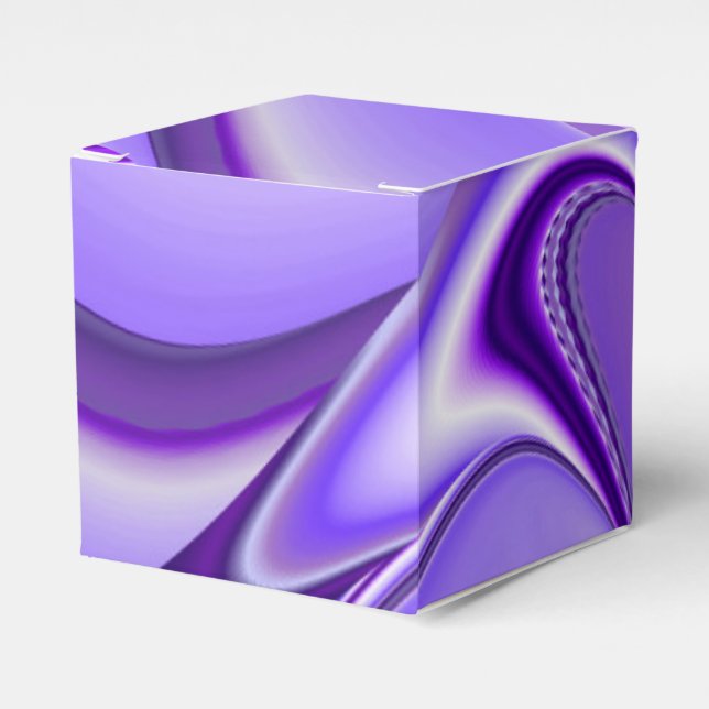 Purple Flower Rainbow Dreams Favour Box (Front Side)