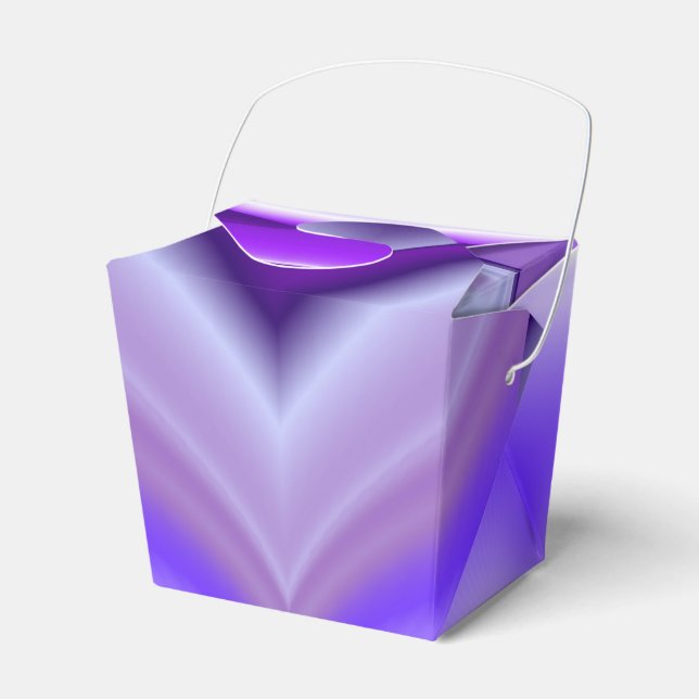 Purple Flower Rainbow Dreams Favour Box (Front Side)