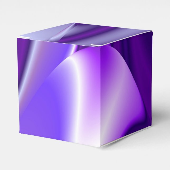 Purple Flower Rainbow Dreams Favour Box (Front Side)