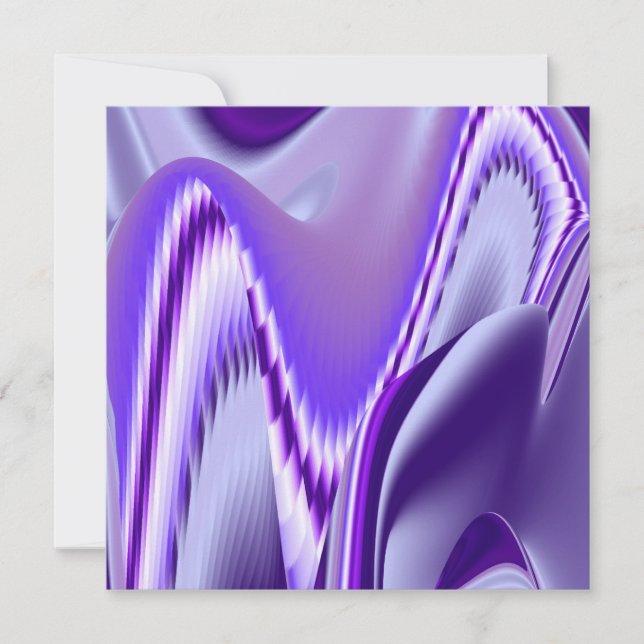 Purple Flower Rainbow Dreams Flat Card (Front)