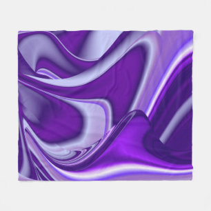 Purple Flower Rainbow Dreams Fleece Blanket