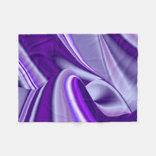 Purple Flower Rainbow Dreams Fleece Blanket