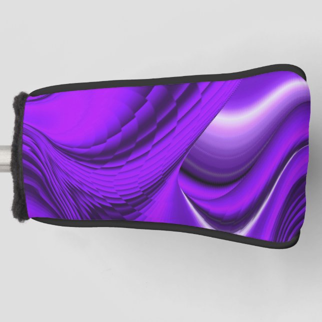 Purple Flower Rainbow Dreams Golf Head Cover (Front)