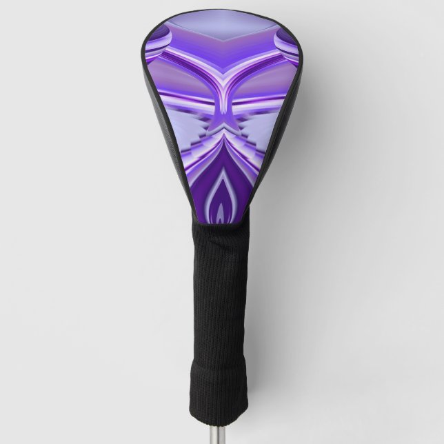 Purple Flower Rainbow Dreams Golf Head Cover (Front)