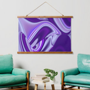 Purple Flower Rainbow Dreams Hanging Tapestry
