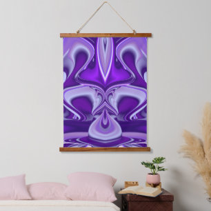 Purple Flower Rainbow Dreams Hanging Tapestry