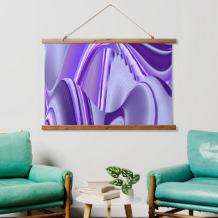 Purple Flower Rainbow Dreams Hanging Tapestry