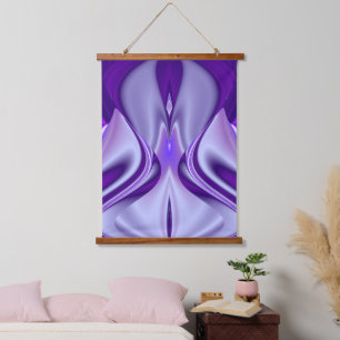 Purple Flower Rainbow Dreams Hanging Tapestry