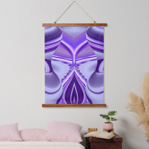 Purple Flower Rainbow Dreams Hanging Tapestry