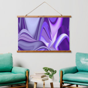 Purple Flower Rainbow Dreams Hanging Tapestry