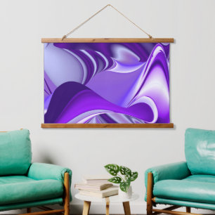 Purple Flower Rainbow Dreams Hanging Tapestry