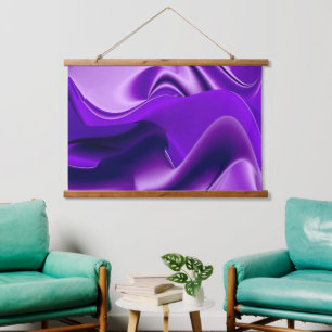 Purple Flower Rainbow Dreams Hanging Tapestry