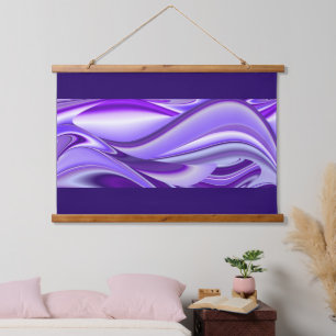 Purple Flower Rainbow Dreams Hanging Tapestry