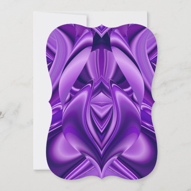 Purple Flower Rainbow Dreams Invitation (Front)