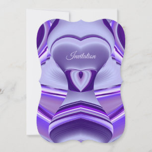 Purple Flower Rainbow Dreams Invitation