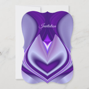 Purple Flower Rainbow Dreams Invitation