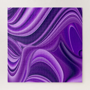 Purple Flower Rainbow Dreams Jigsaw Puzzle