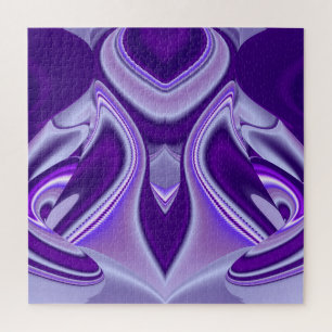 Purple Flower Rainbow Dreams Jigsaw Puzzle