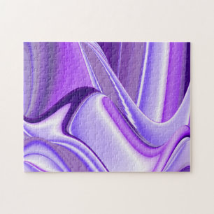 Purple Flower Rainbow Dreams Jigsaw Puzzle