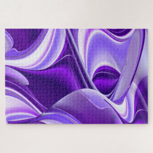 Purple Flower Rainbow Dreams Jigsaw Puzzle