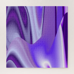Purple Flower Rainbow Dreams Jigsaw Puzzle
