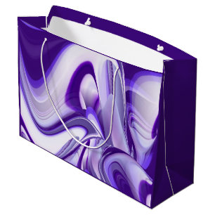Purple Flower Rainbow Dreams Large Gift Bag