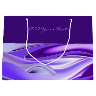 Purple Flower Rainbow Dreams Large Gift Bag