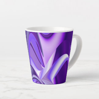 Purple Flower Rainbow Dreams Latte Mug