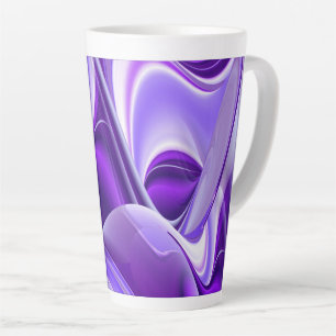 Purple Flower Rainbow Dreams Latte Mug