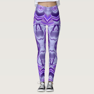Purple Flower Rainbow Dreams Leggings