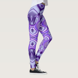 Purple Flower Rainbow Dreams Leggings