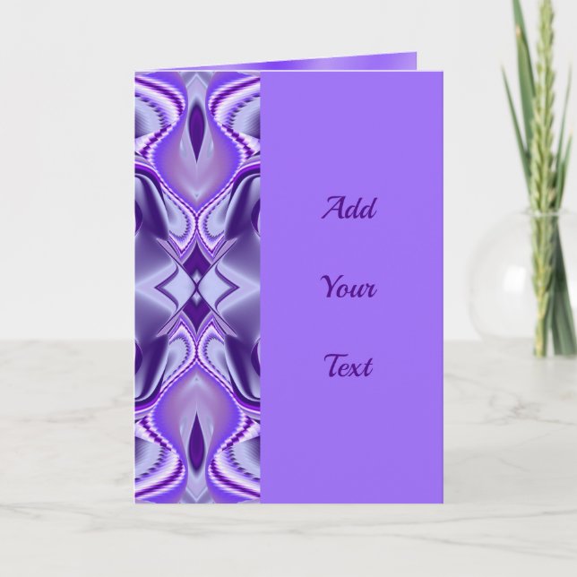 Purple Flower Rainbow Dreams Note Card (Front)