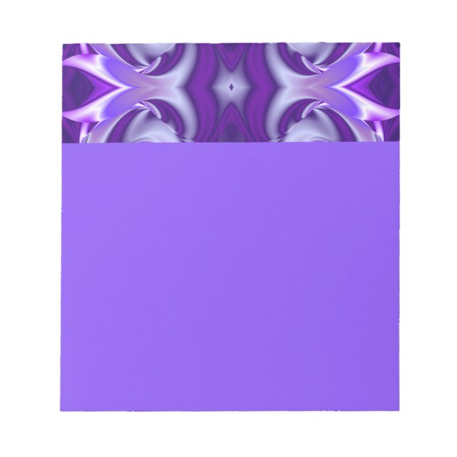 Purple Flower Rainbow Dreams Notepad (Front)