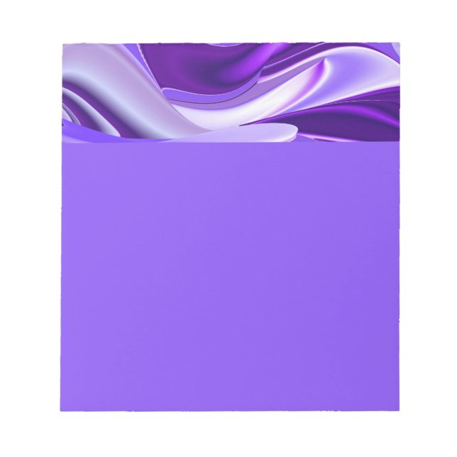 Purple Flower Rainbow Dreams Notepad (Front)