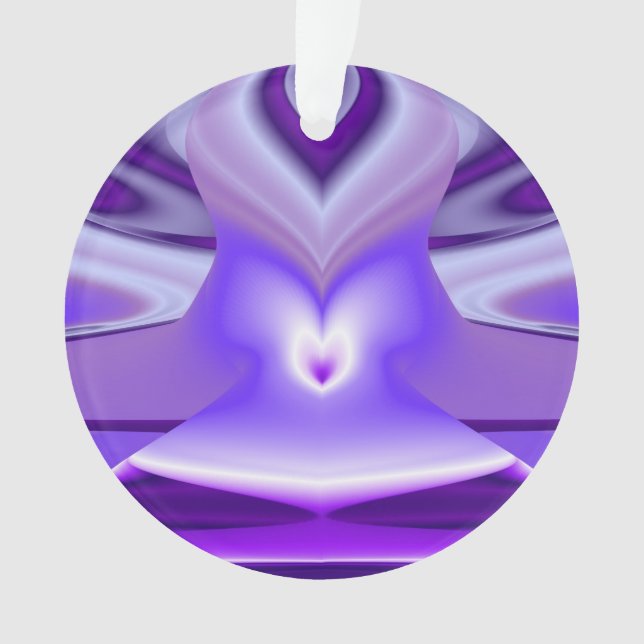 Purple Flower Rainbow Dreams Ornament (Front)