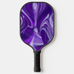 Purple Flower Rainbow Dreams Pickleball Paddle