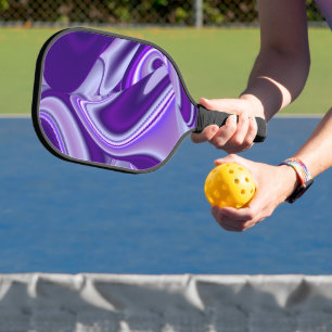 Purple Flower Rainbow Dreams Pickleball Paddle