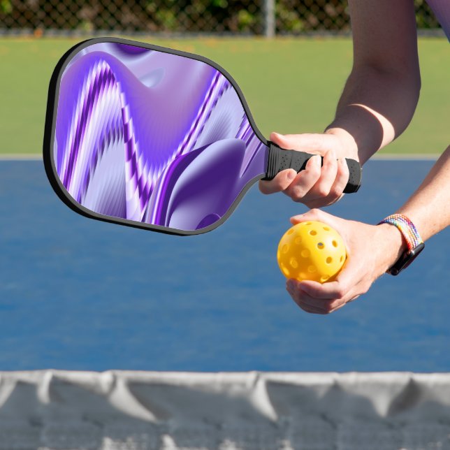 Purple Flower Rainbow Dreams Pickleball Paddle (Insitu)