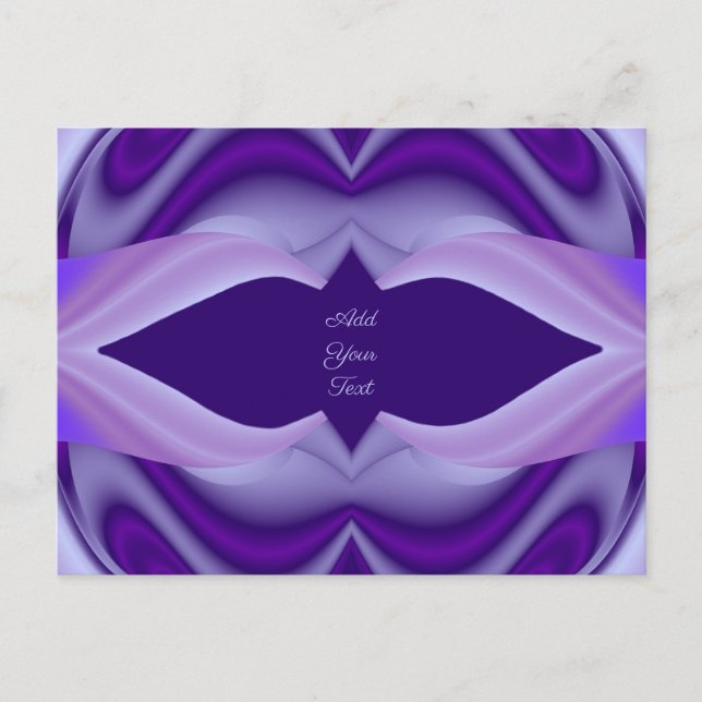 Purple Flower Rainbow Dreams Postcard (Front)
