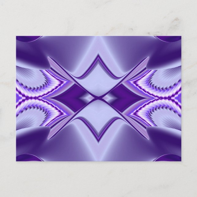 Purple Flower Rainbow Dreams Postcard (Front)