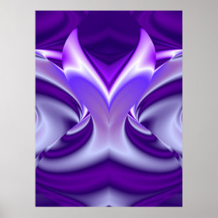 Purple Flower Rainbow Dreams Poster