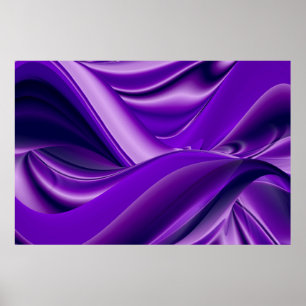 Purple Flower Rainbow Dreams Poster