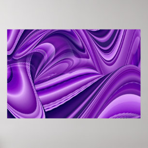 Purple Flower Rainbow Dreams Poster