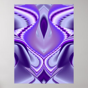 Purple Flower Rainbow Dreams Poster