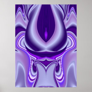 Purple Flower Rainbow Dreams Poster