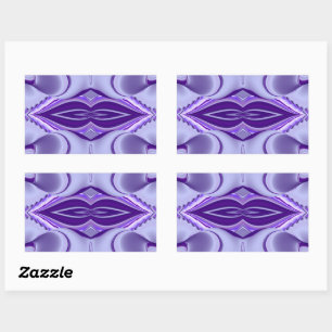 Purple Flower Rainbow Dreams Rectangular Sticker
