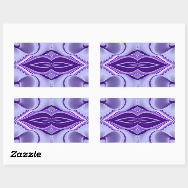 Purple Flower Rainbow Dreams Rectangular Sticker (Sheet)