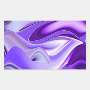 Purple Flower Rainbow Dreams Rectangular Sticker