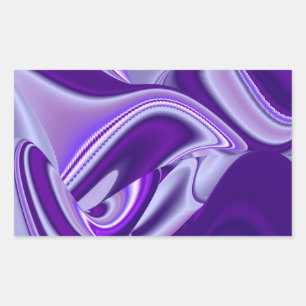 Purple Flower Rainbow Dreams Rectangular Sticker